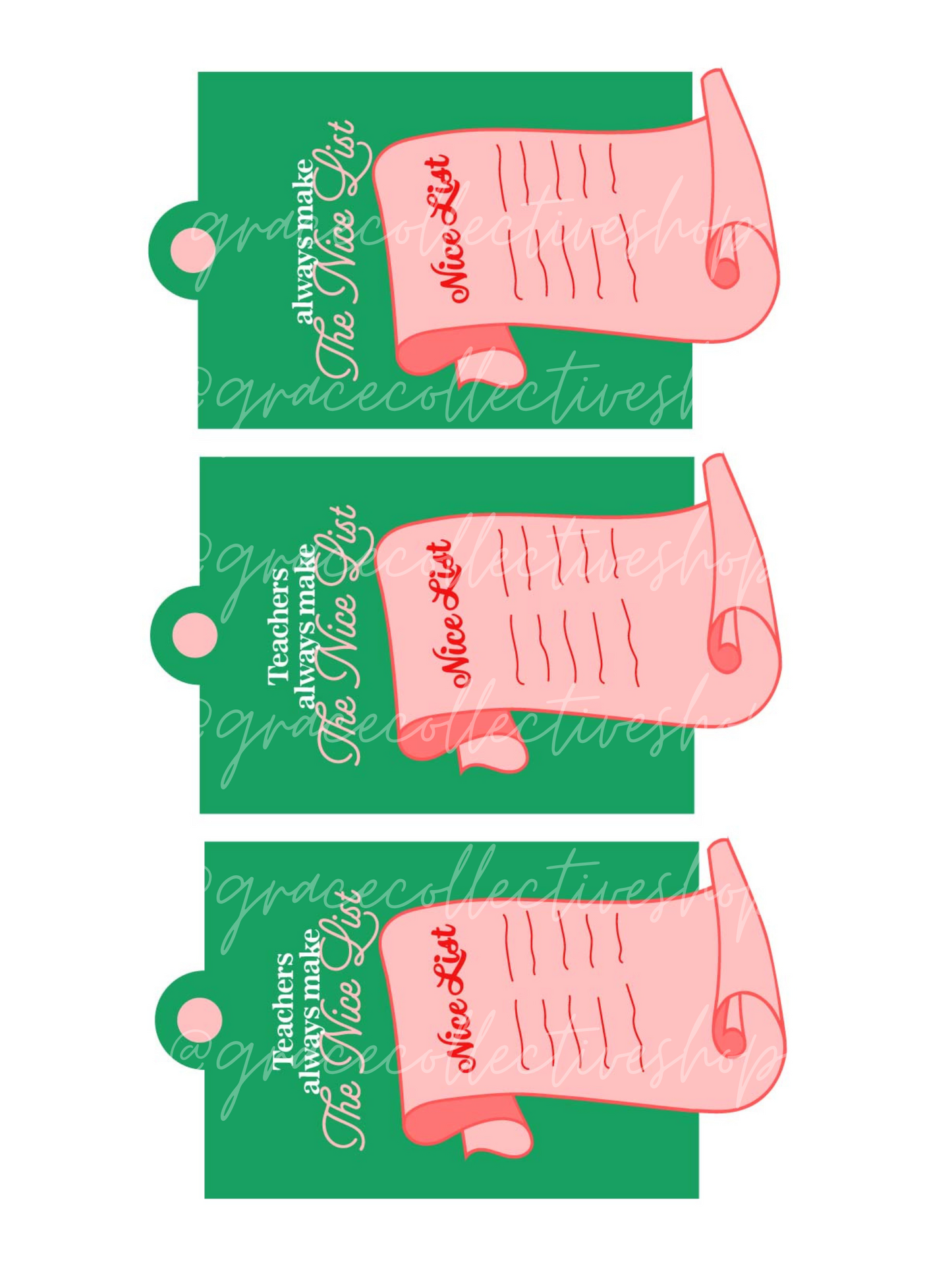 Merry Teachmas Christmas Tags for Teachers and Staff | Printable Set
