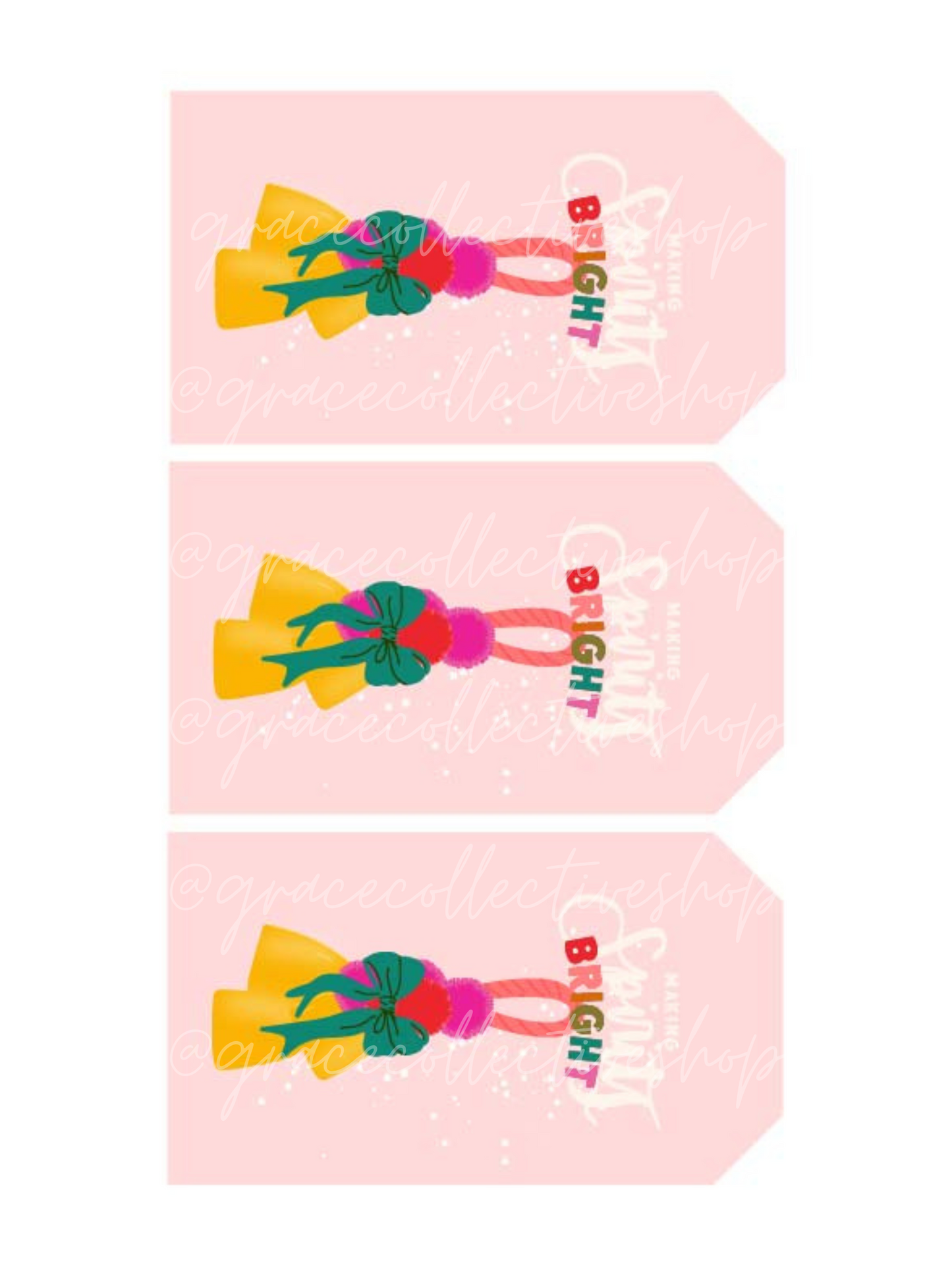 Merry + Bright | Christmas Printable Party Set