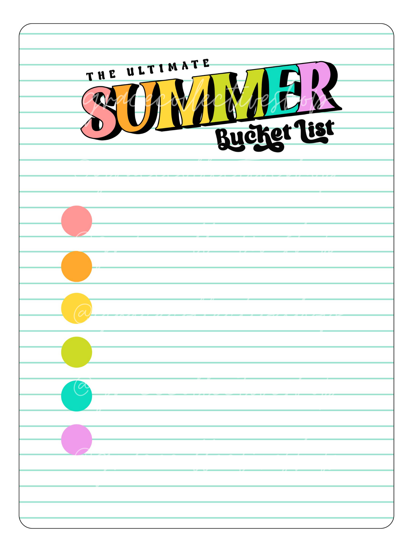 Summer Kickoff | Activity Set