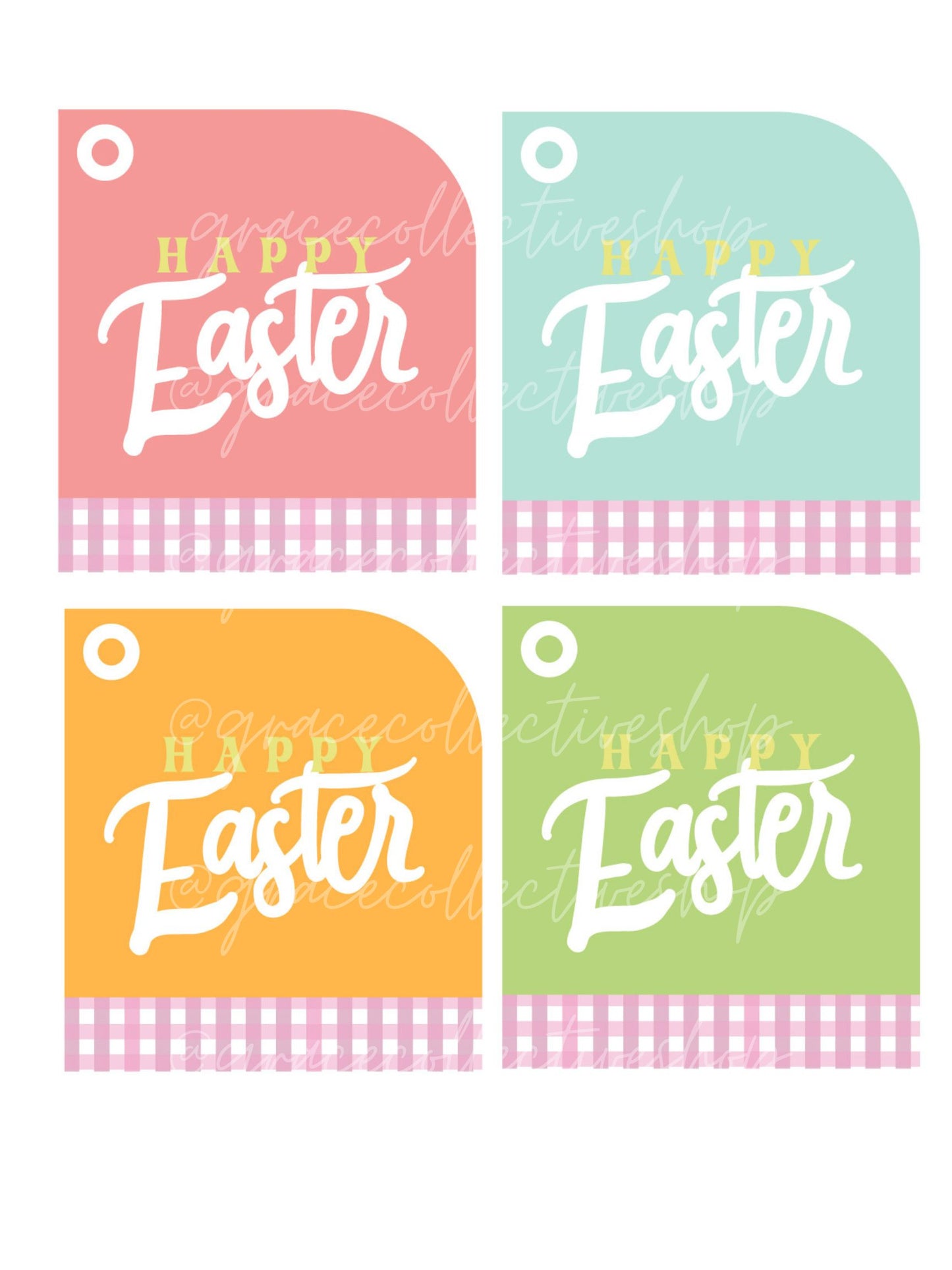 Easter Tags + Flags 24| Printable Set