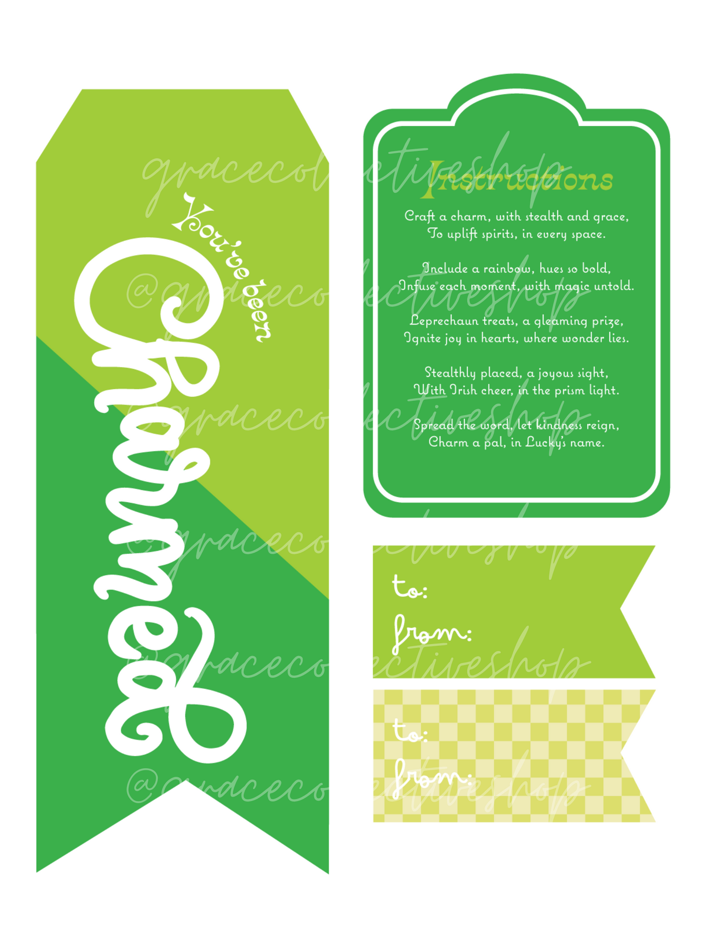 Lucky + Charmed | Printable Party Set