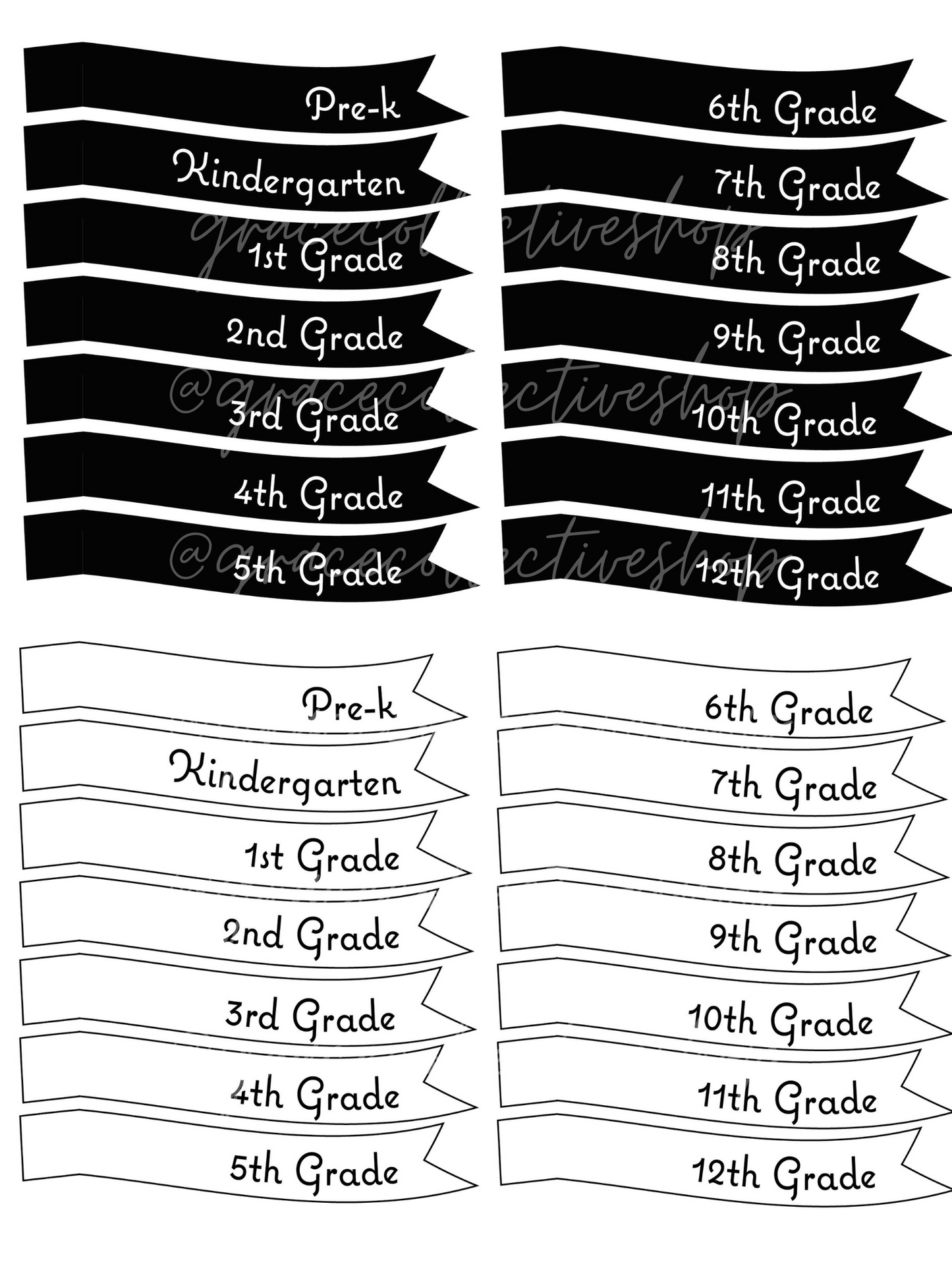 Bold Back to School | Printable Party Set