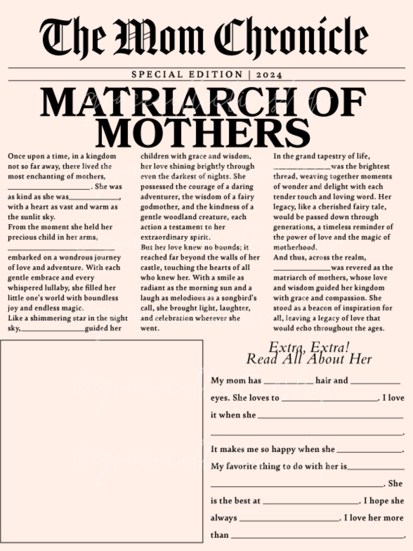 Mother's Day | For Every Mama Activity Set