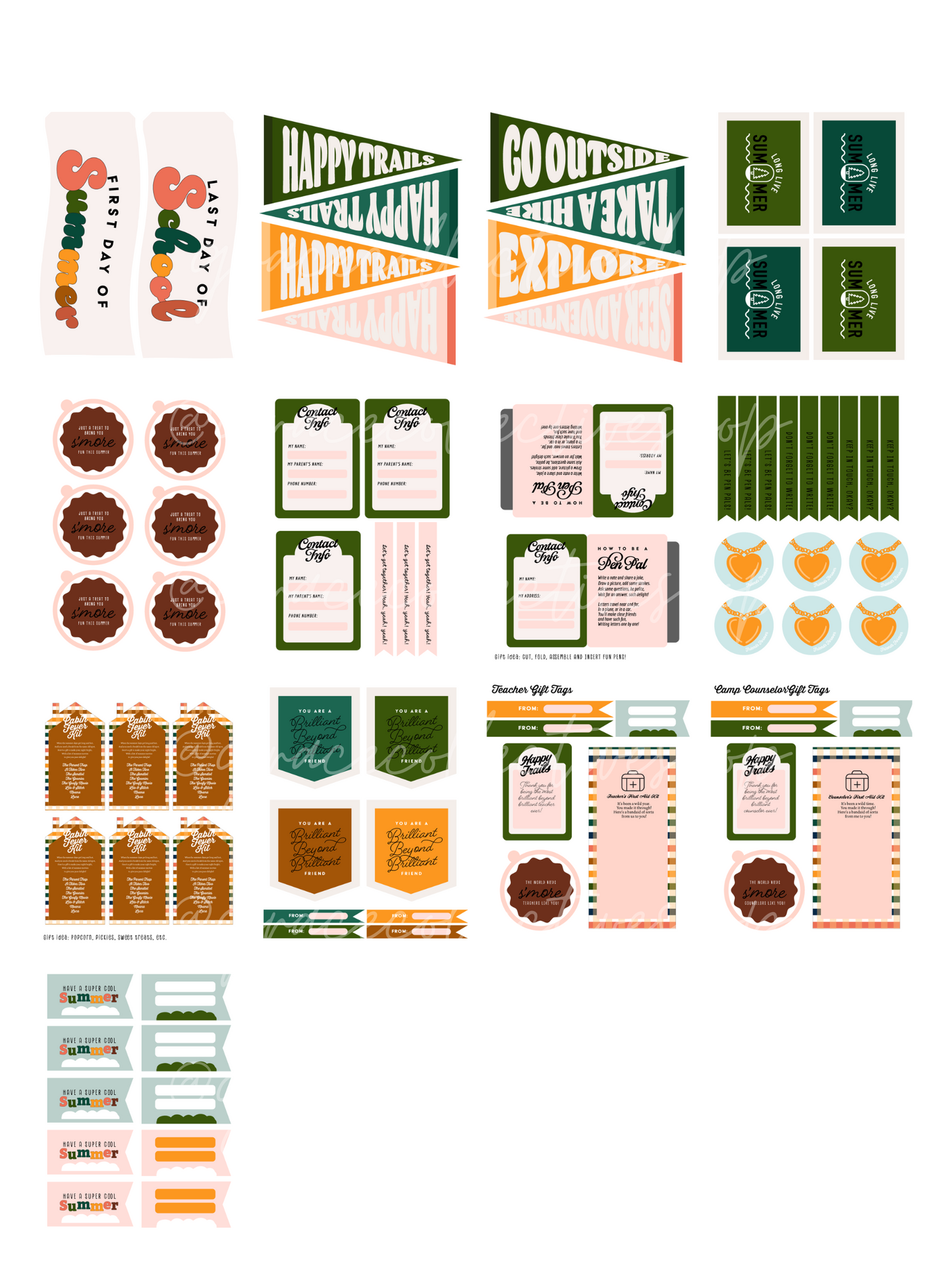 Summer Camp Kickoff Set | Activity Set