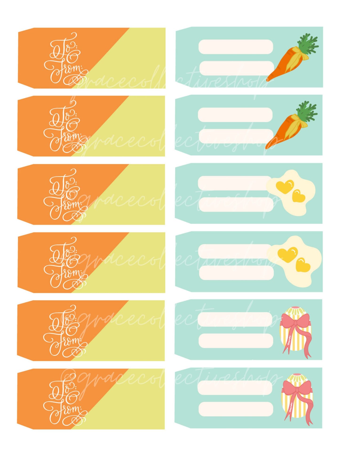 Easter Tags + Flags 24| Printable Set