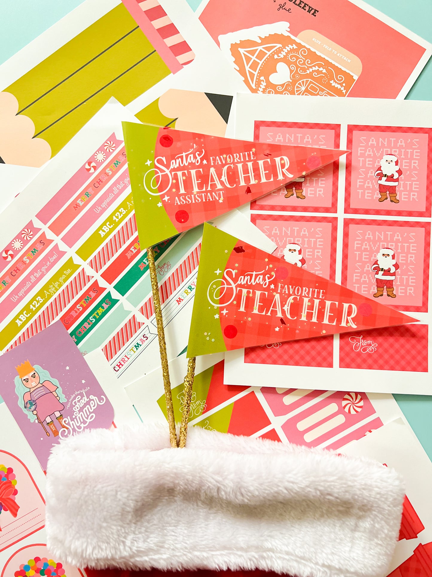 Merry Teachmas Christmas Tags for Teachers and Staff | Printable Set