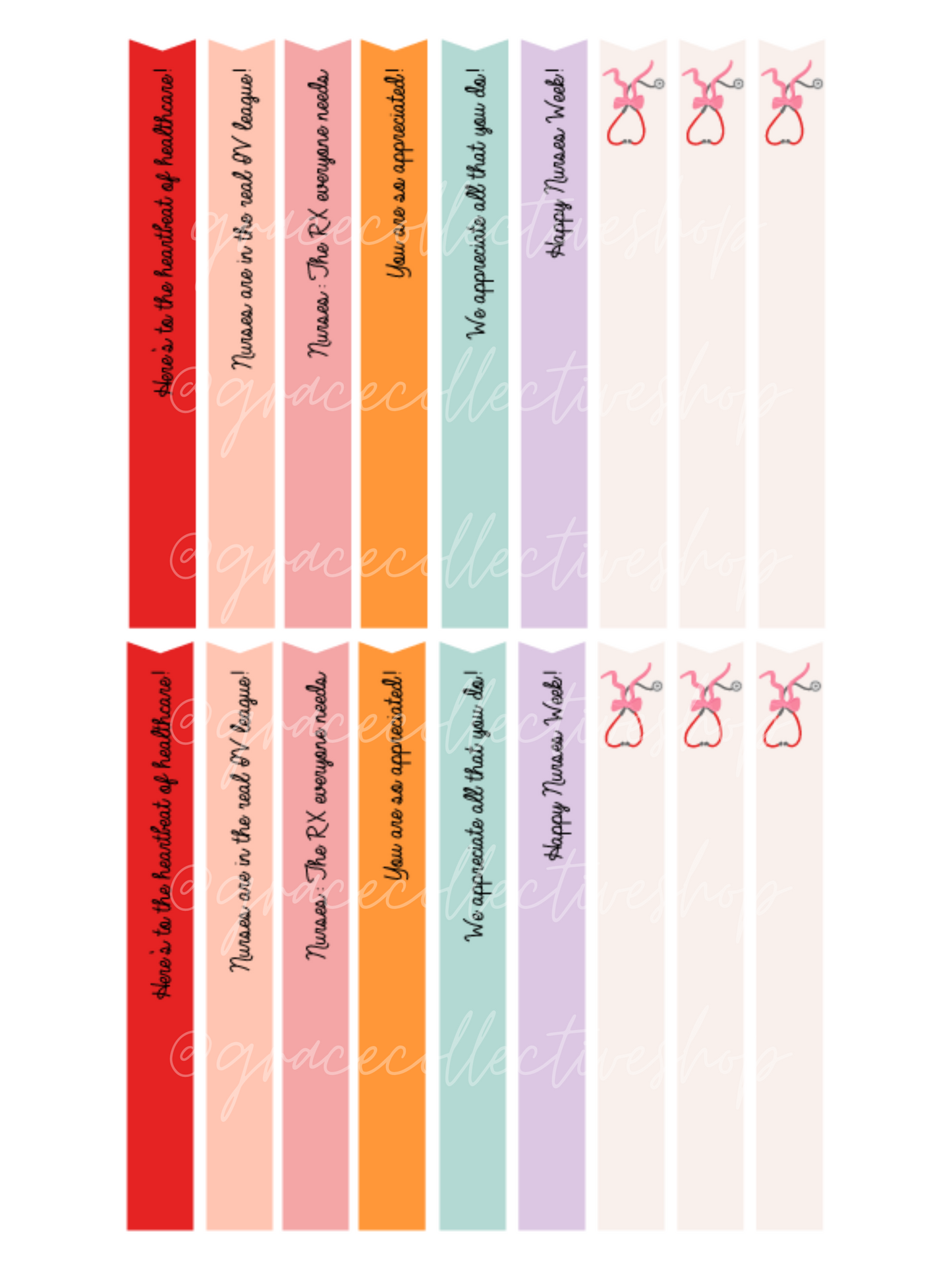 Nurse Appreciation | Printable Gift Tags and Pennant Flags