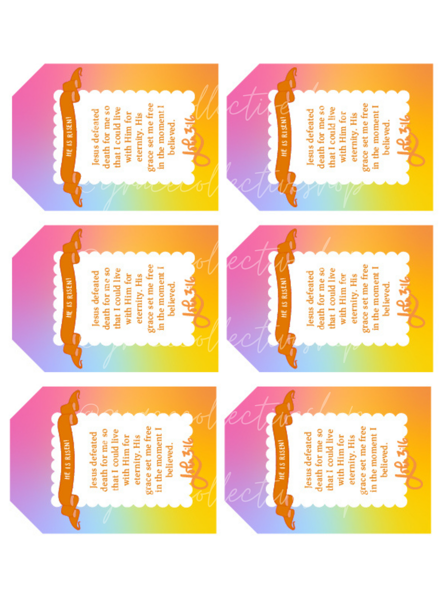 Happy Resurrection Day | Christian Easter Printable Set