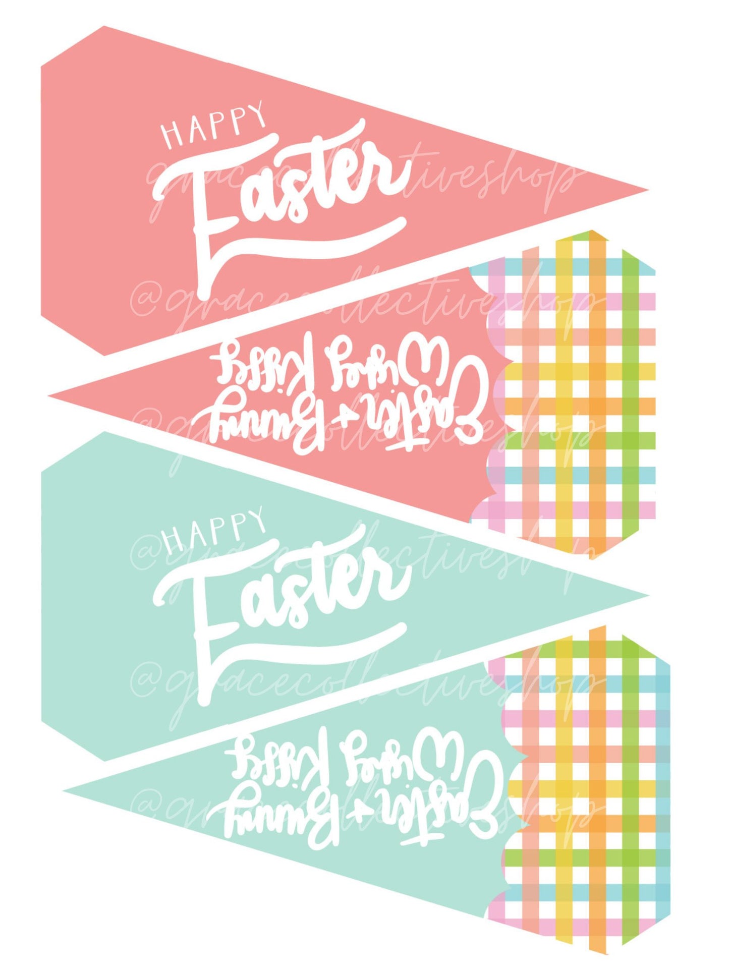 Easter Tags + Flags 24| Printable Set