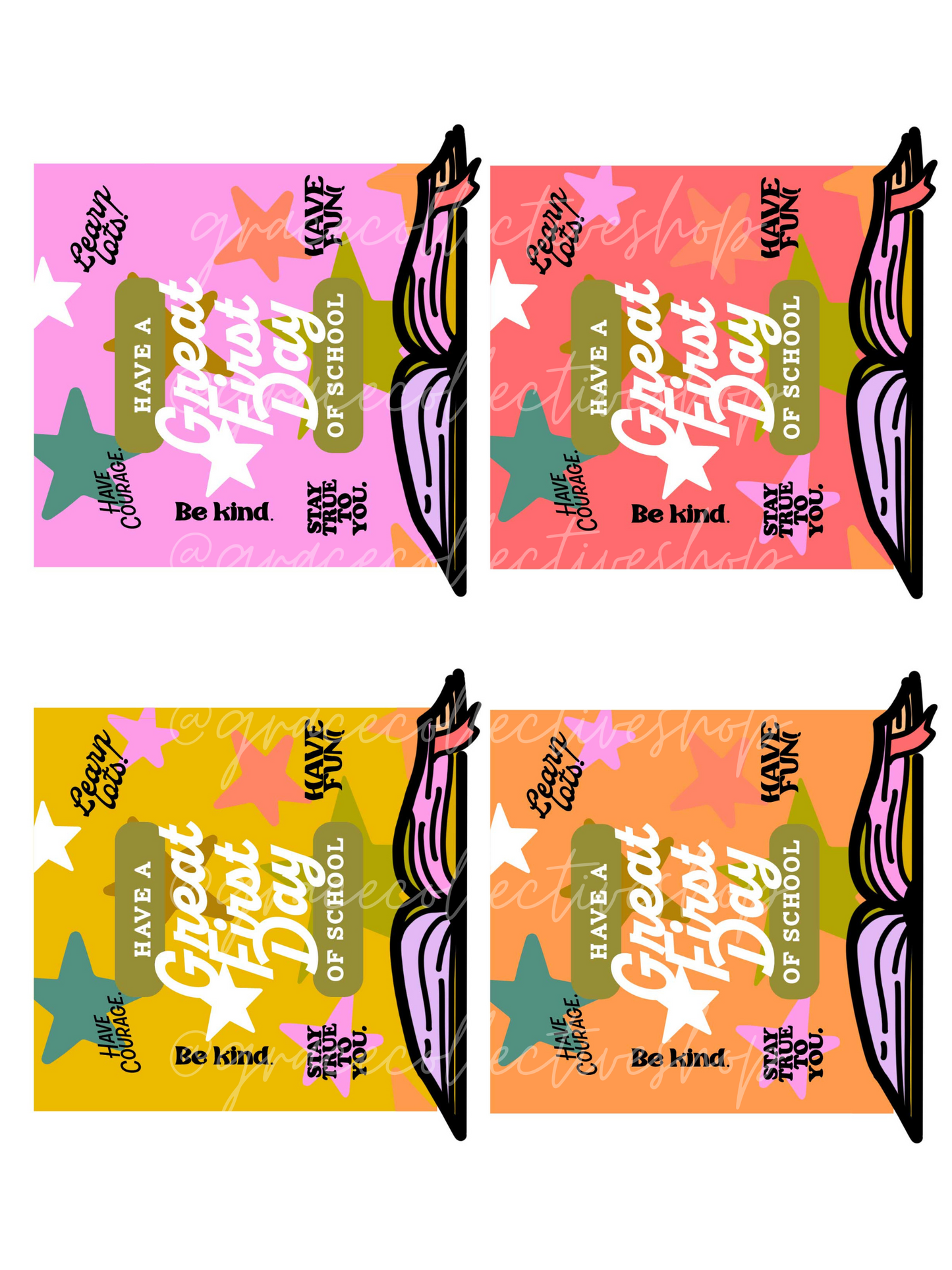 Bold Back to School | Printable Party Set