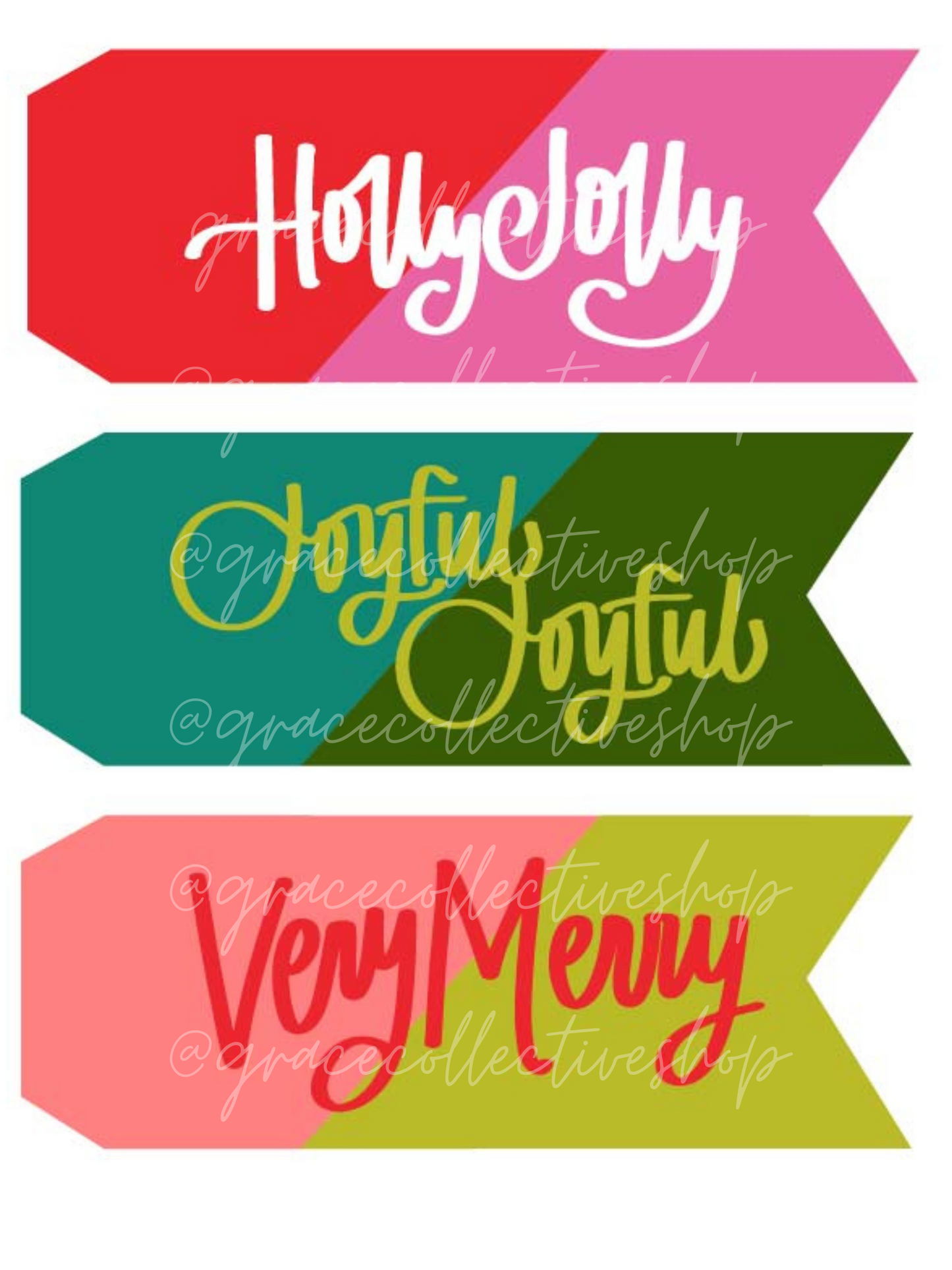 Merry + Bright | Christmas Printable Party Set