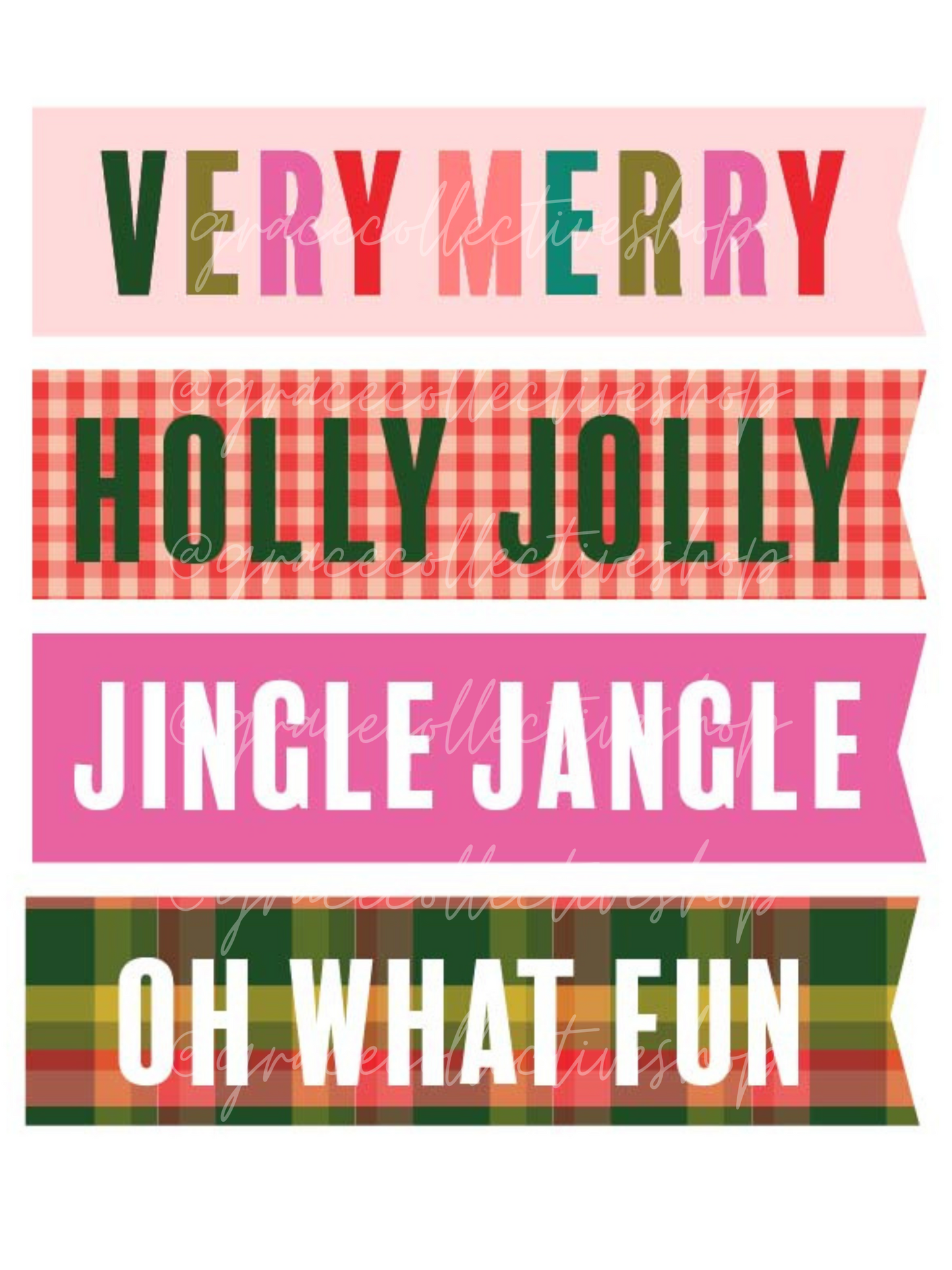 Merry + Bright | Christmas Printable Party Set