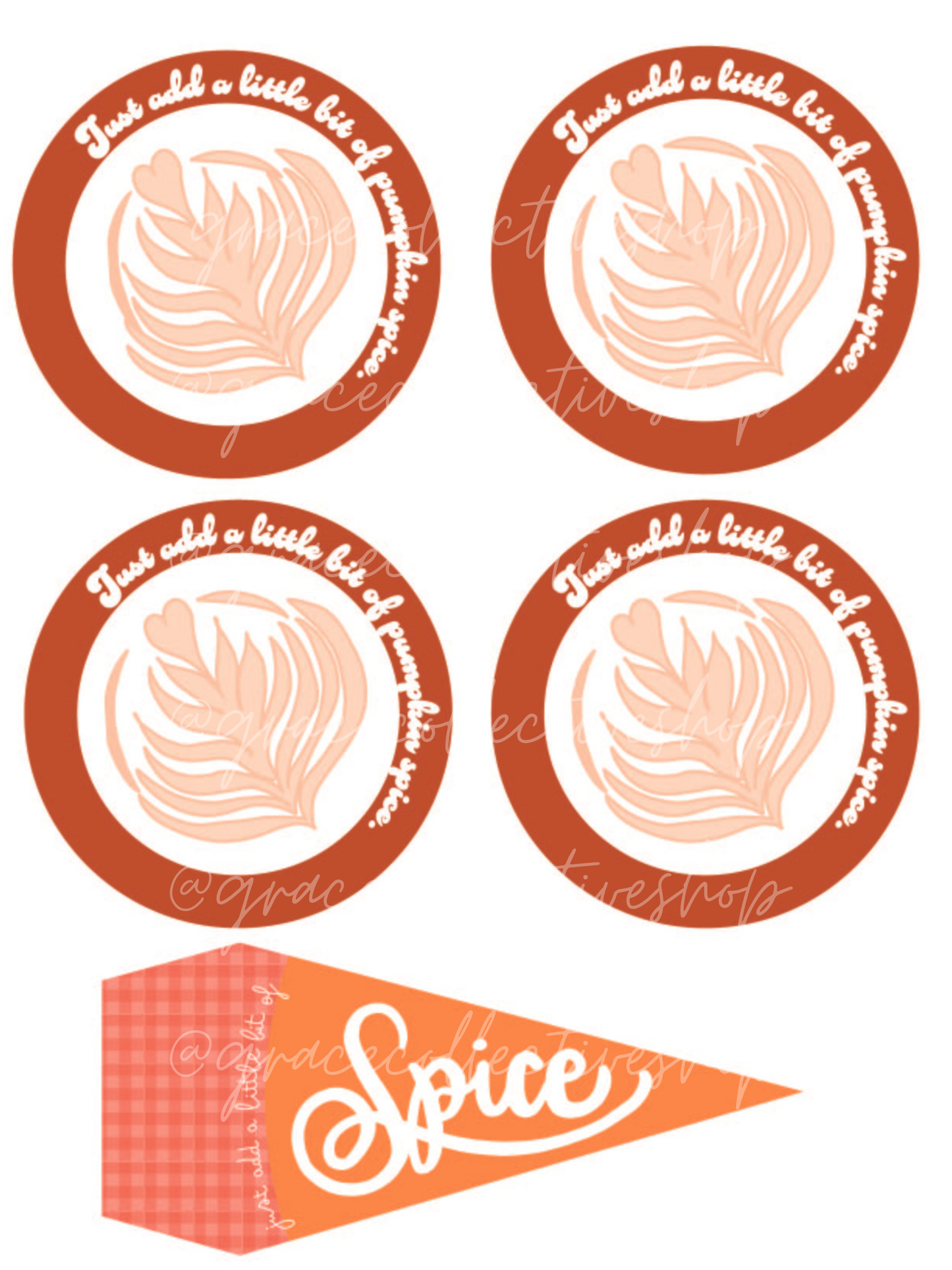 Pumpkin Spice Latte | Printable Collaboration with @jackiegblog