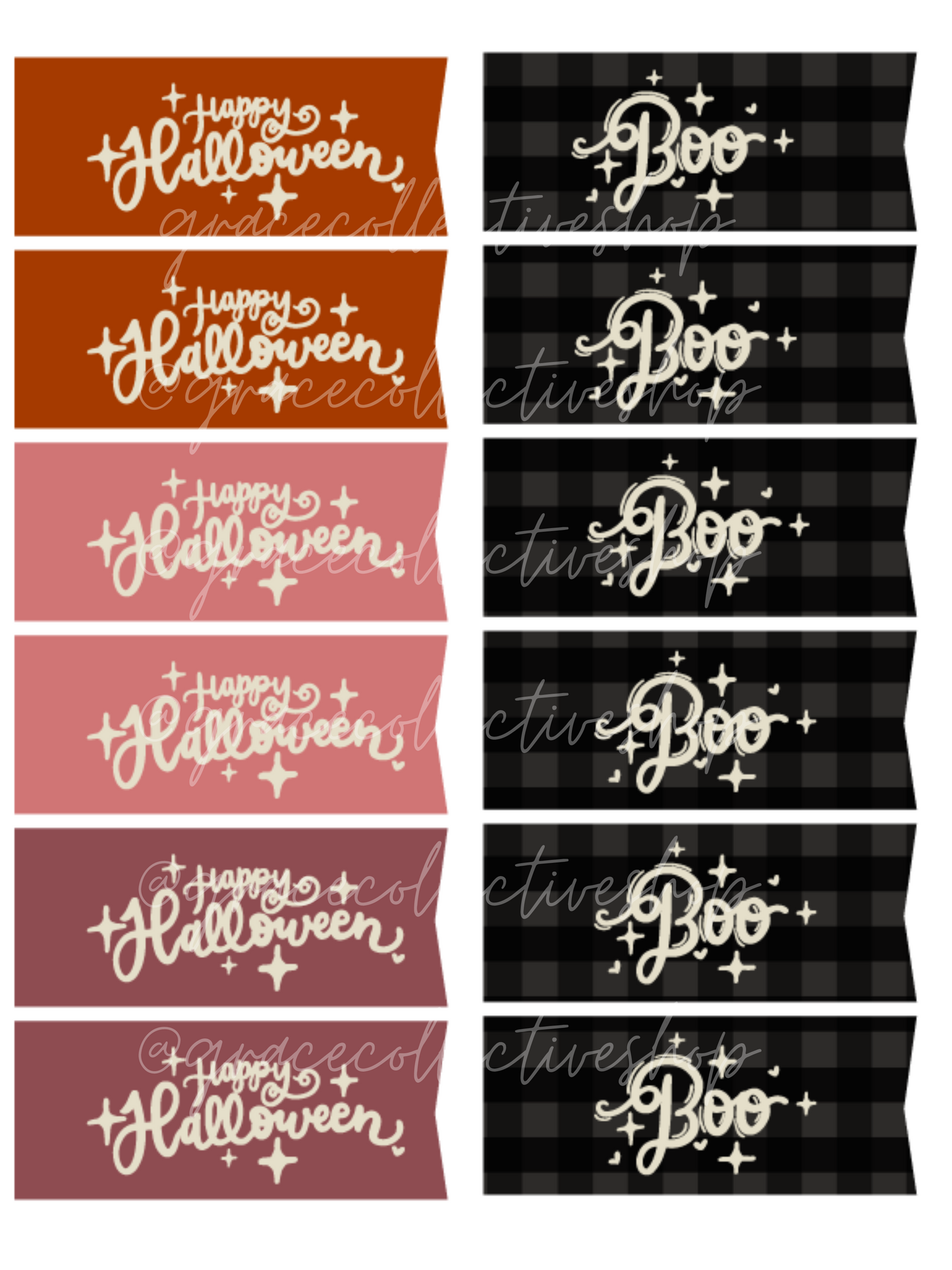 Mini set imprimible de romance vintage para Halloween