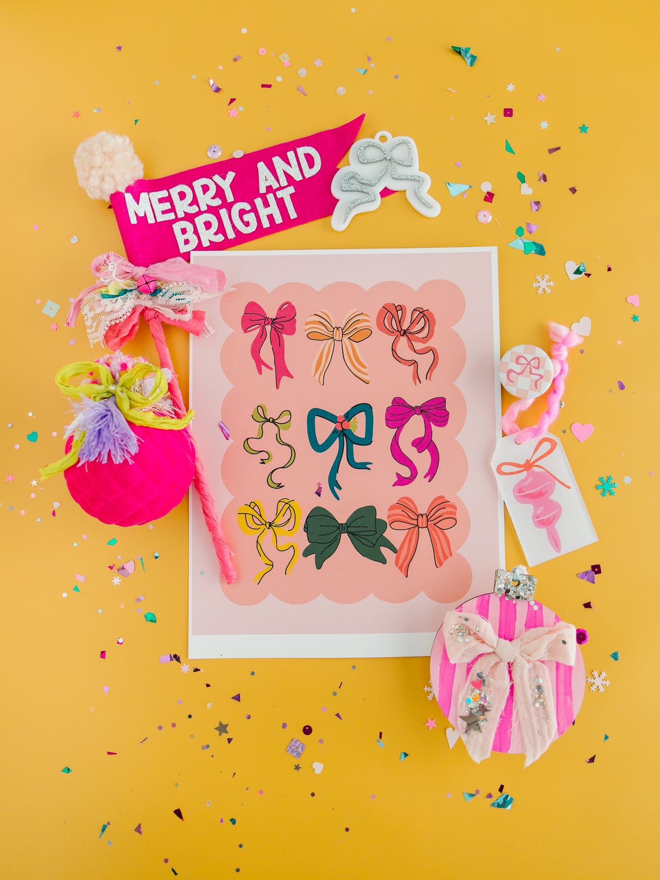 Christmas Bows | Art Print