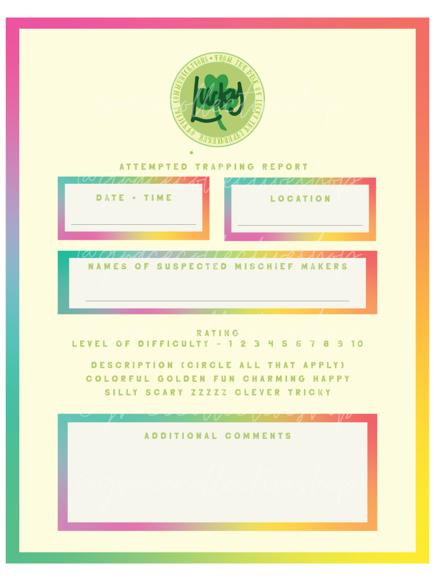 Leprechaun Trap Printable | Activity Set