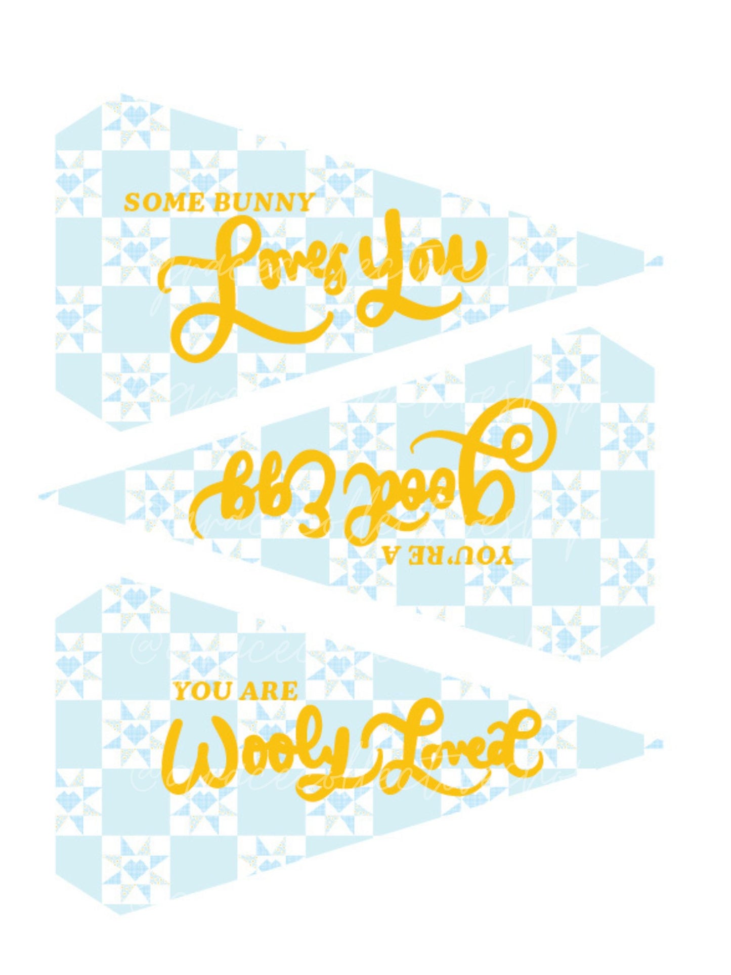 Easter Cottage Tags + Pennant Flags 25 | Printable Set