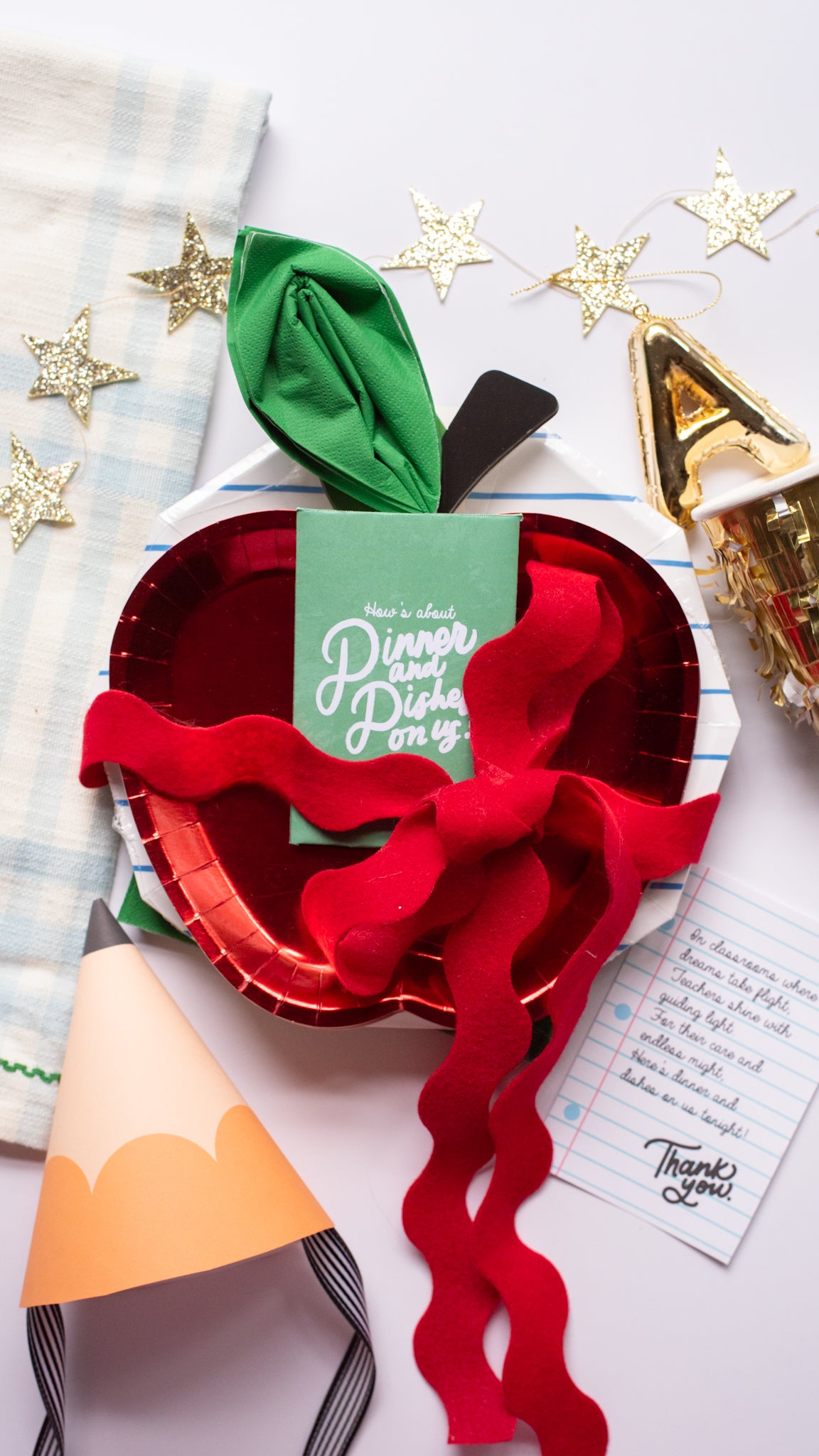 Dinner and Dishes for Teacher | Mini Printable Set