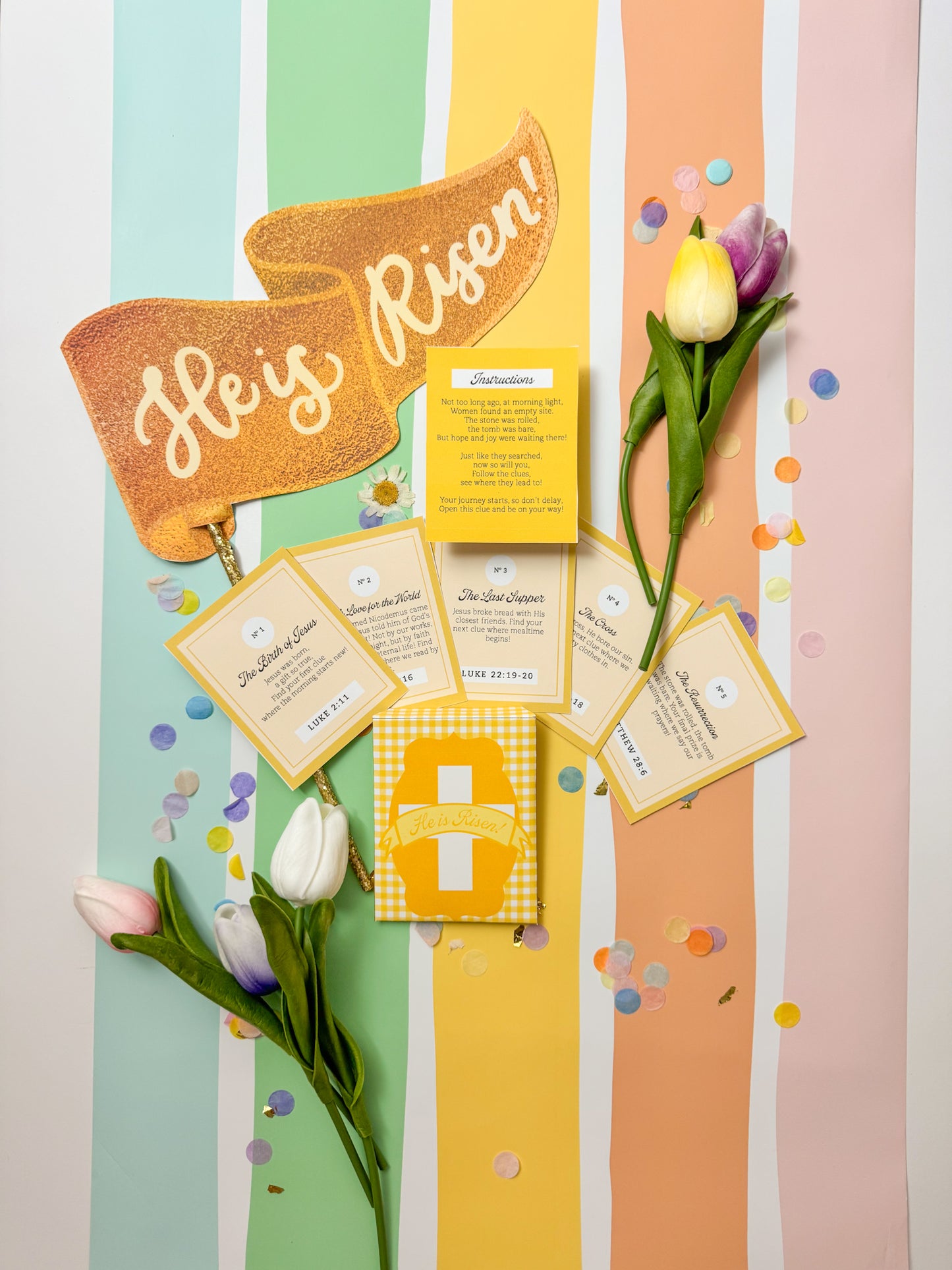 Resurrection Day Scavenger Hunt | Christian Easter Activity Printable Set