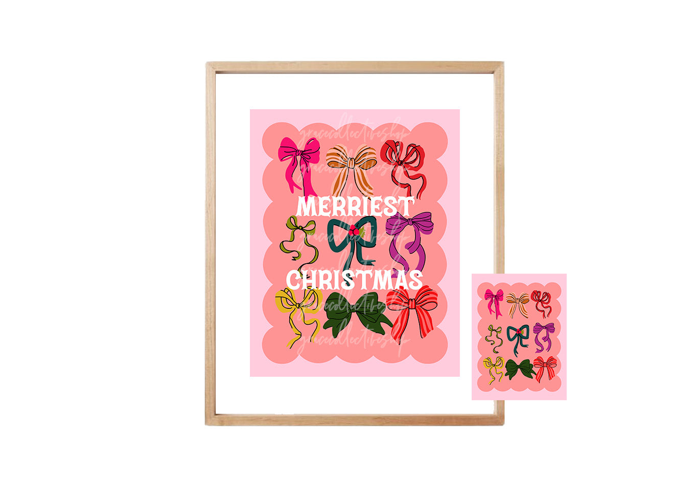 Christmas Bows | Art Print – Grace Collective Shop christmas-bows-art-print-grace-collective-shop