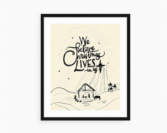 Christmas Lives in Us | Printable Art