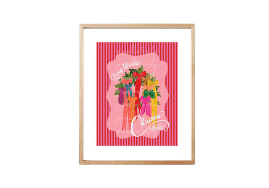 Arbolito navideño alegre | Arte imprimible