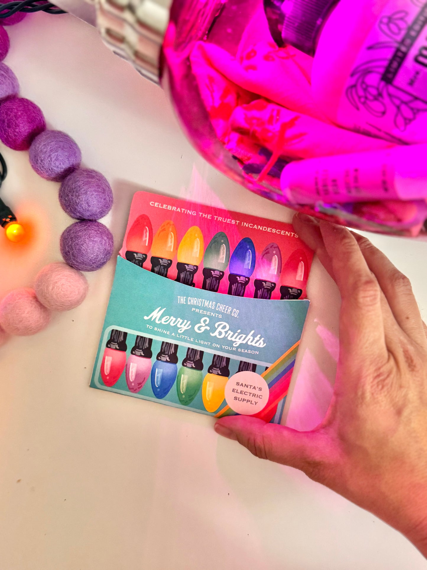 Retro Vintage Christmas Light Gift Card Holder | Christmas Printable