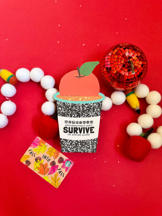 Apple & Coffee Gift Card Holder Printable | Teacher Gift, Back to School | Printable Collab with @addiegtaylor