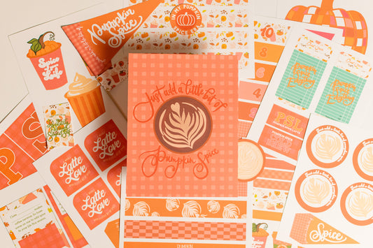 Pumpkin Spice Latte | Printable Collaboration with @jackiegblog
