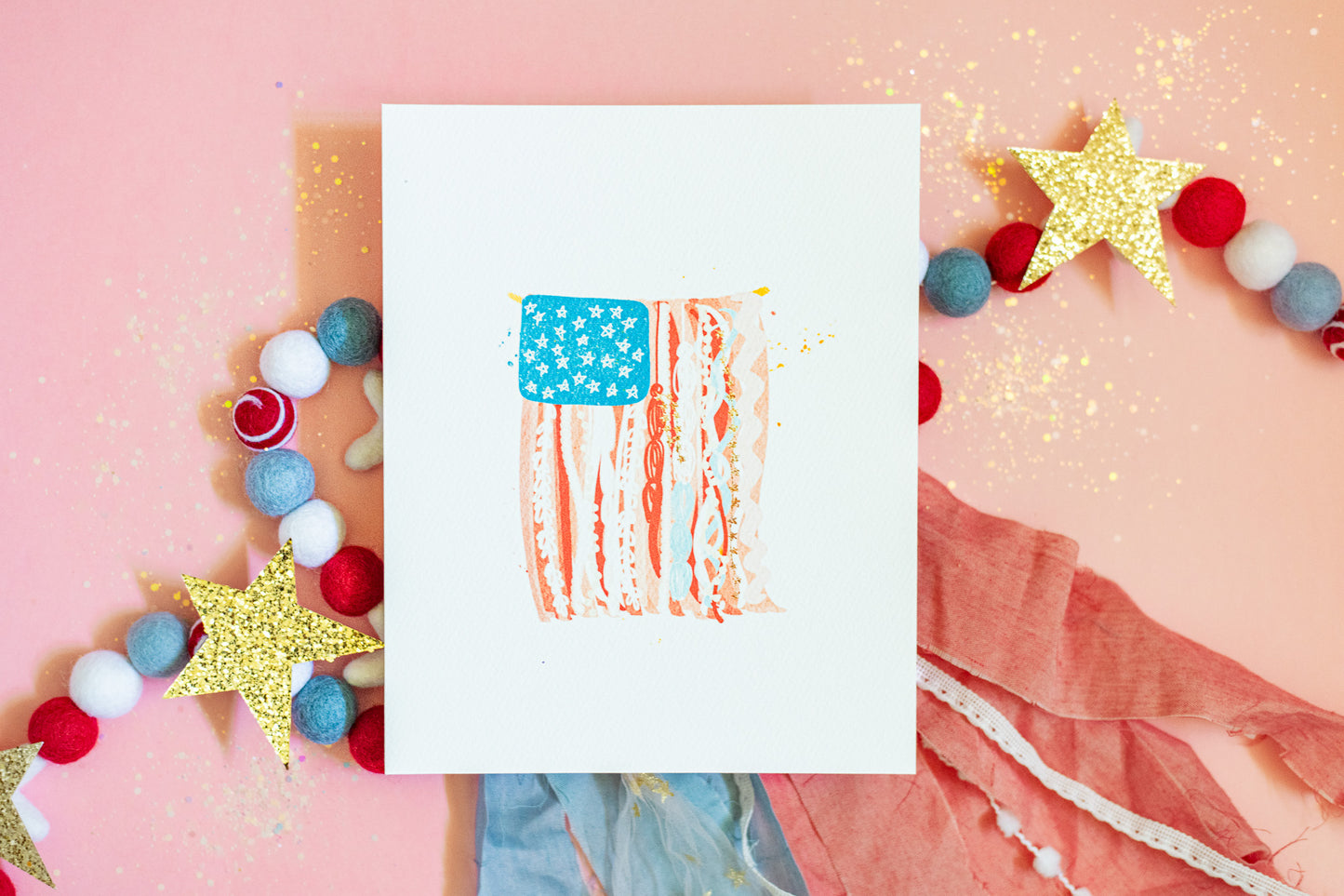 Ribbon Flag | Printable Art