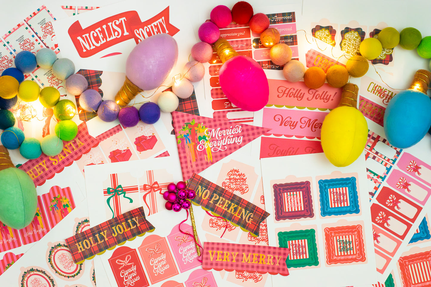 Vintage Very Merry | Christmas Printable Set