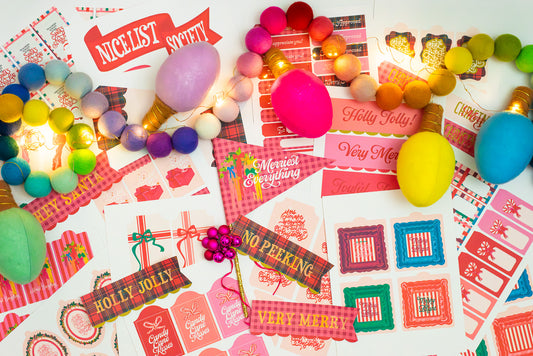 Vintage Very Merry | Christmas Printable Set
