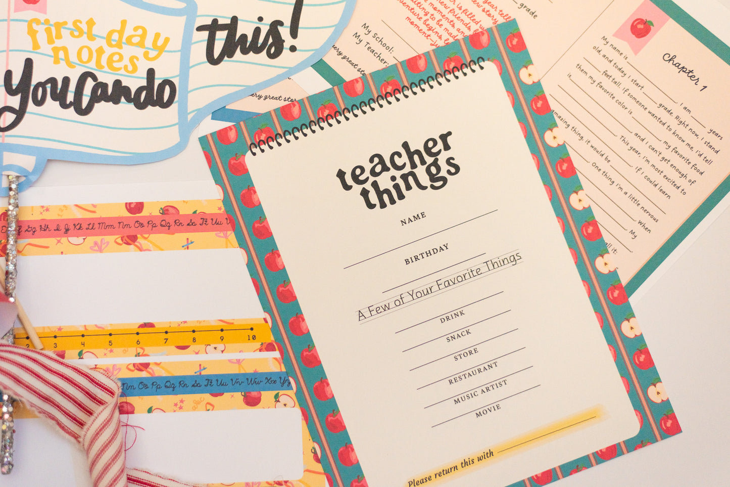 First Day of School Printable Party Kit – Instant Download
