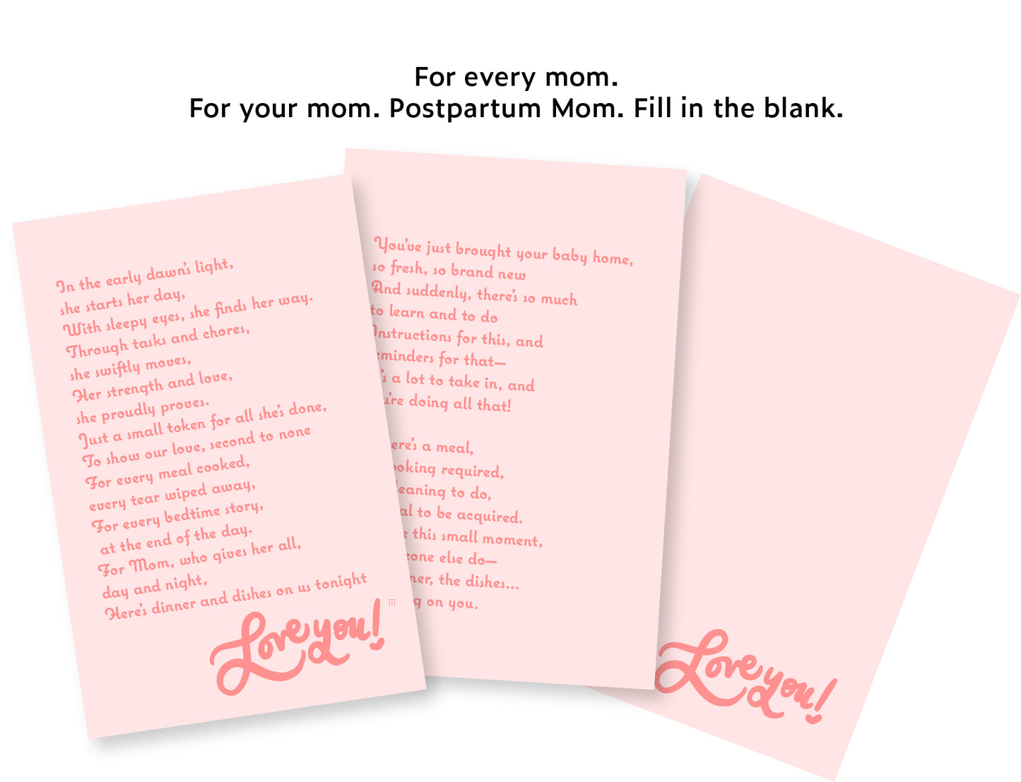 Dinner and Dishes for Mom | Mini Printable Set