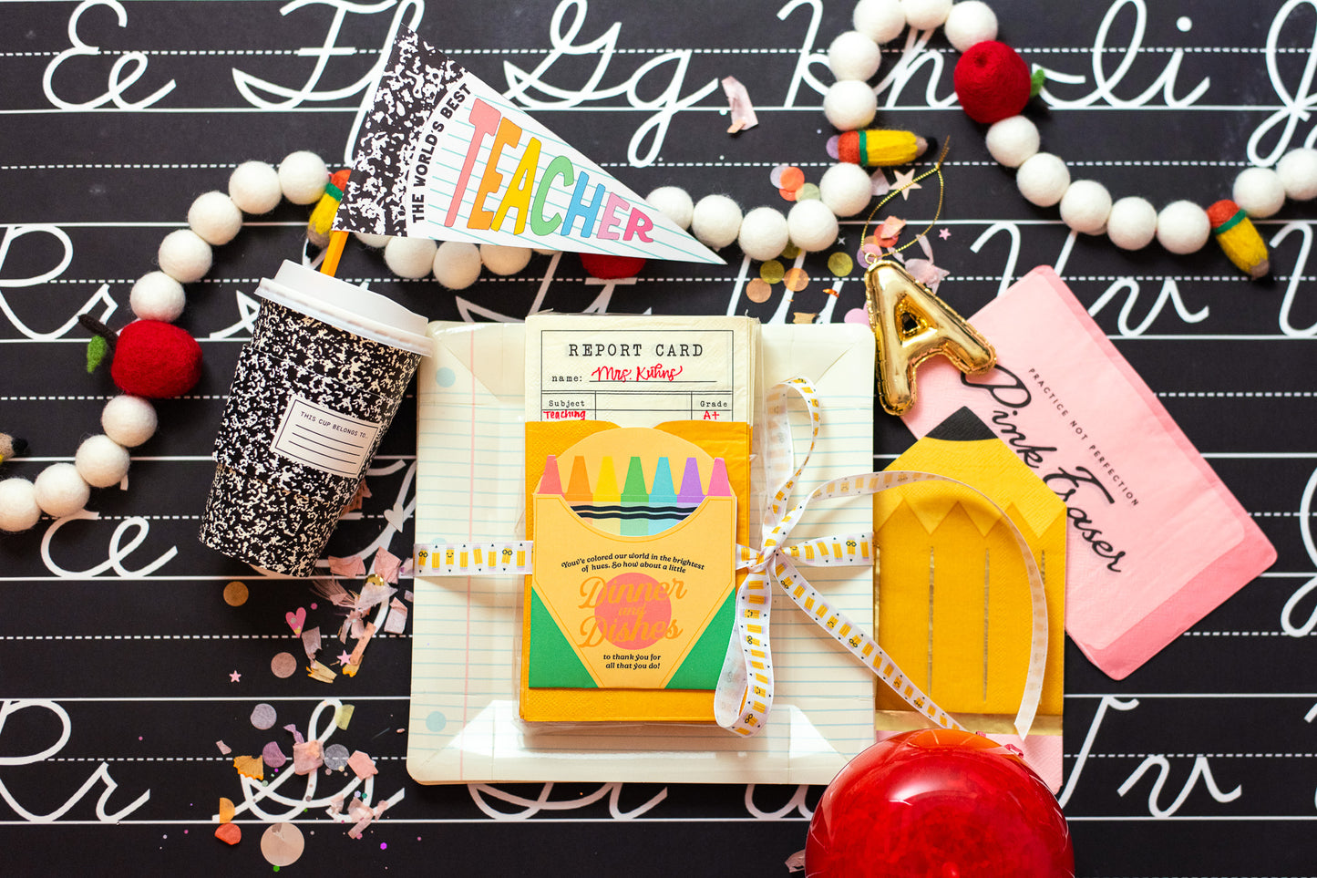 Teacher Appreciation Dinner and Dishes Version | Mini Printable Set