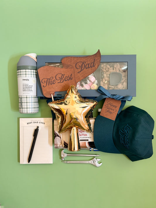 Father’s Day Printable Gift Tags & Pennant Flags | Leather Look Instant Download