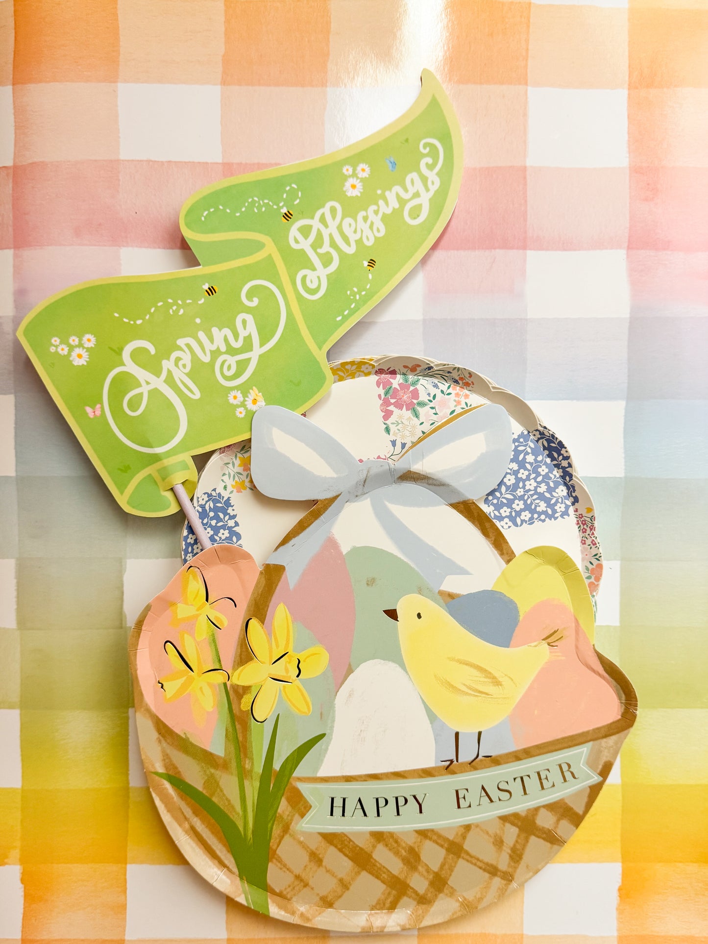 Spring Blessings | Spring Whimsy Pennant Flag