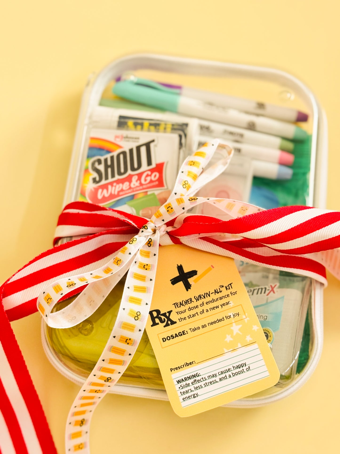 Back to School Teacher Survival Kit Tag | Printable Page