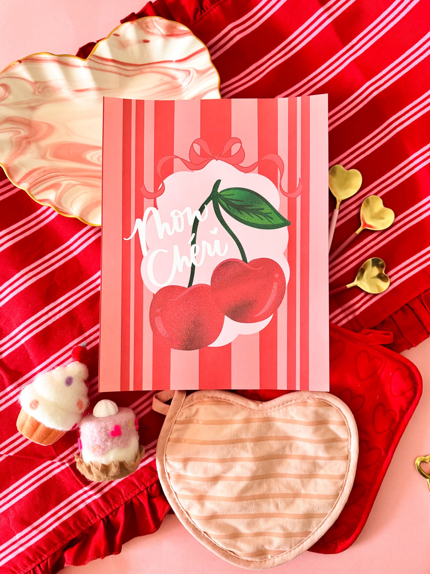 Mon Cheri (My Darling) | Valentine Printable Art