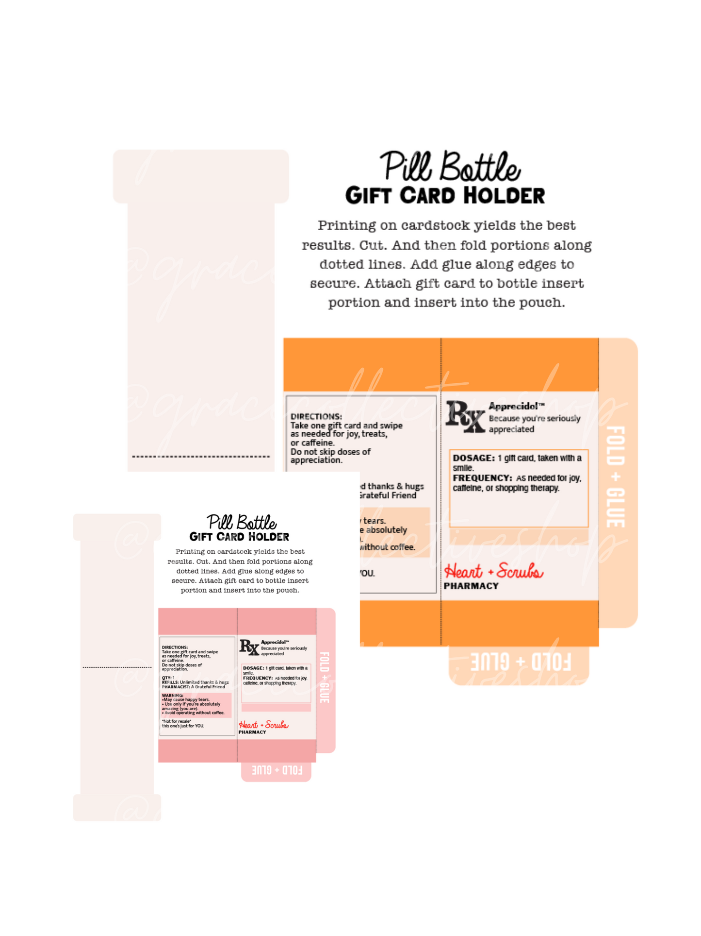 Nurse Appreciation | Gift Card Printable Set