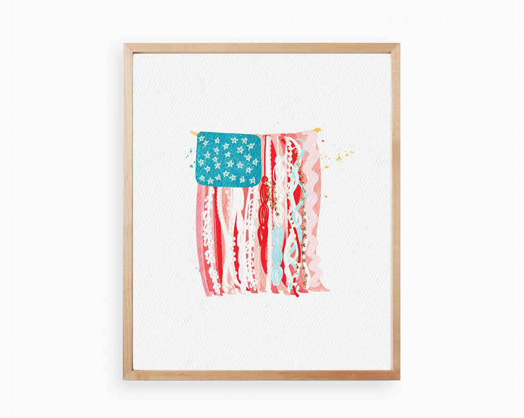 Ribbon Flag | Printable Art