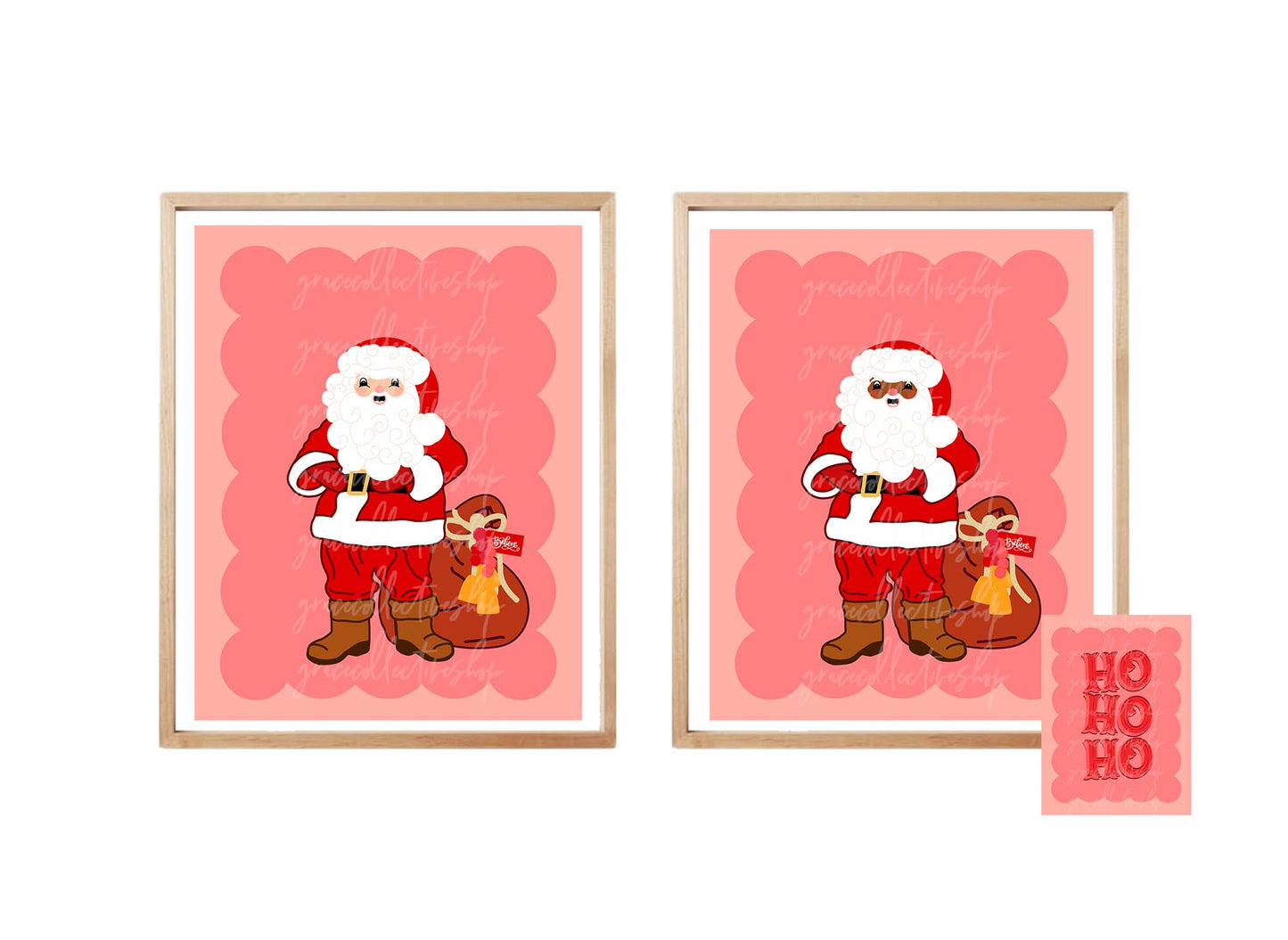 Santa Claus Set | Christmas Printable Wall Art