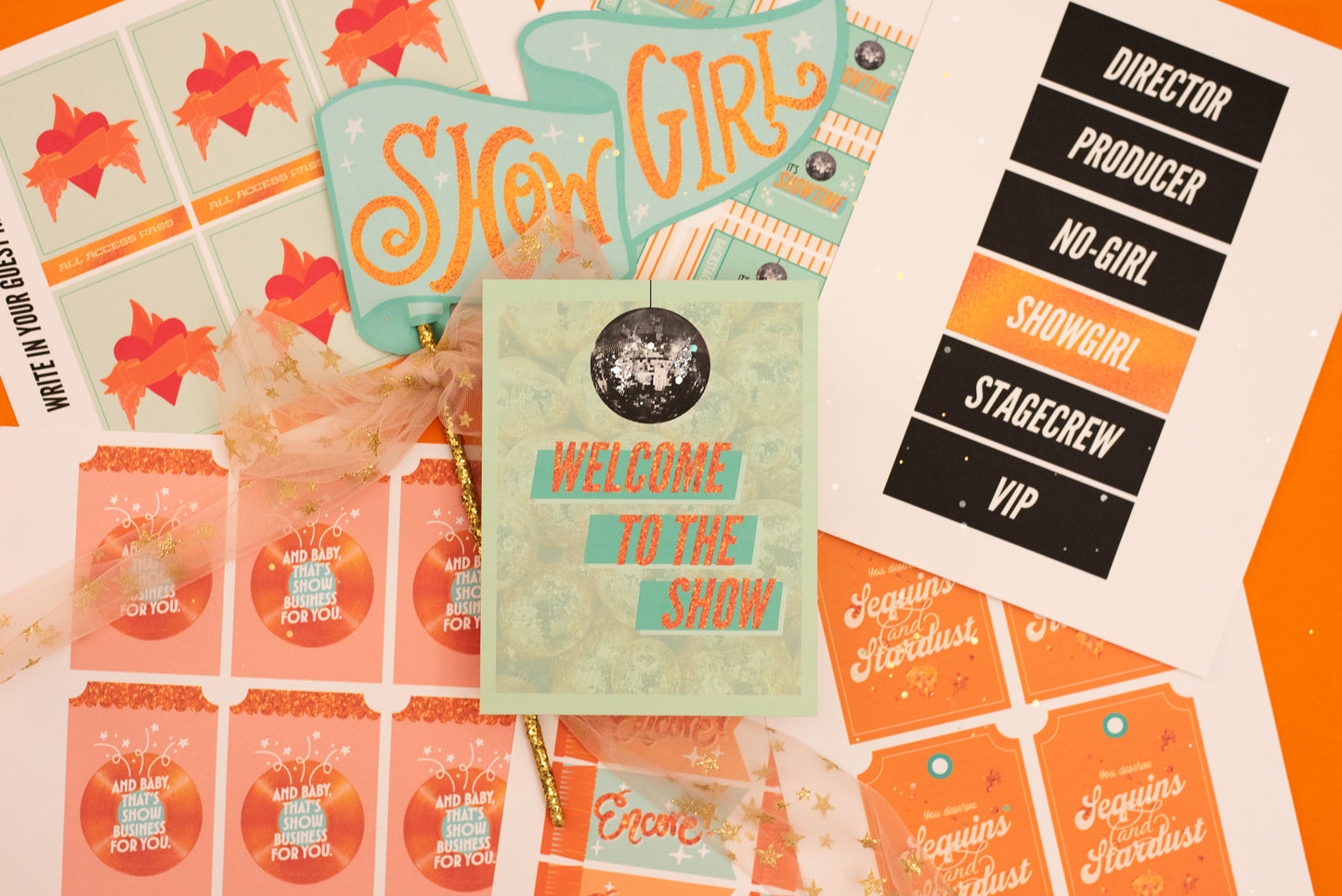 Welcome to the Show, girl! | Mini Printable Set