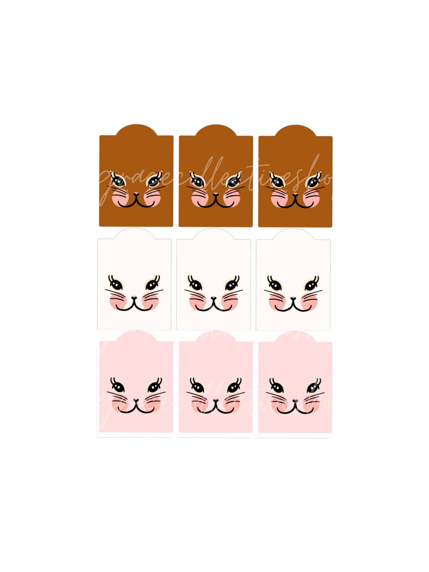 Bunny Face Tags | Printable Set