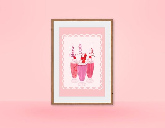 Love-shakes | Valentine Printable Art