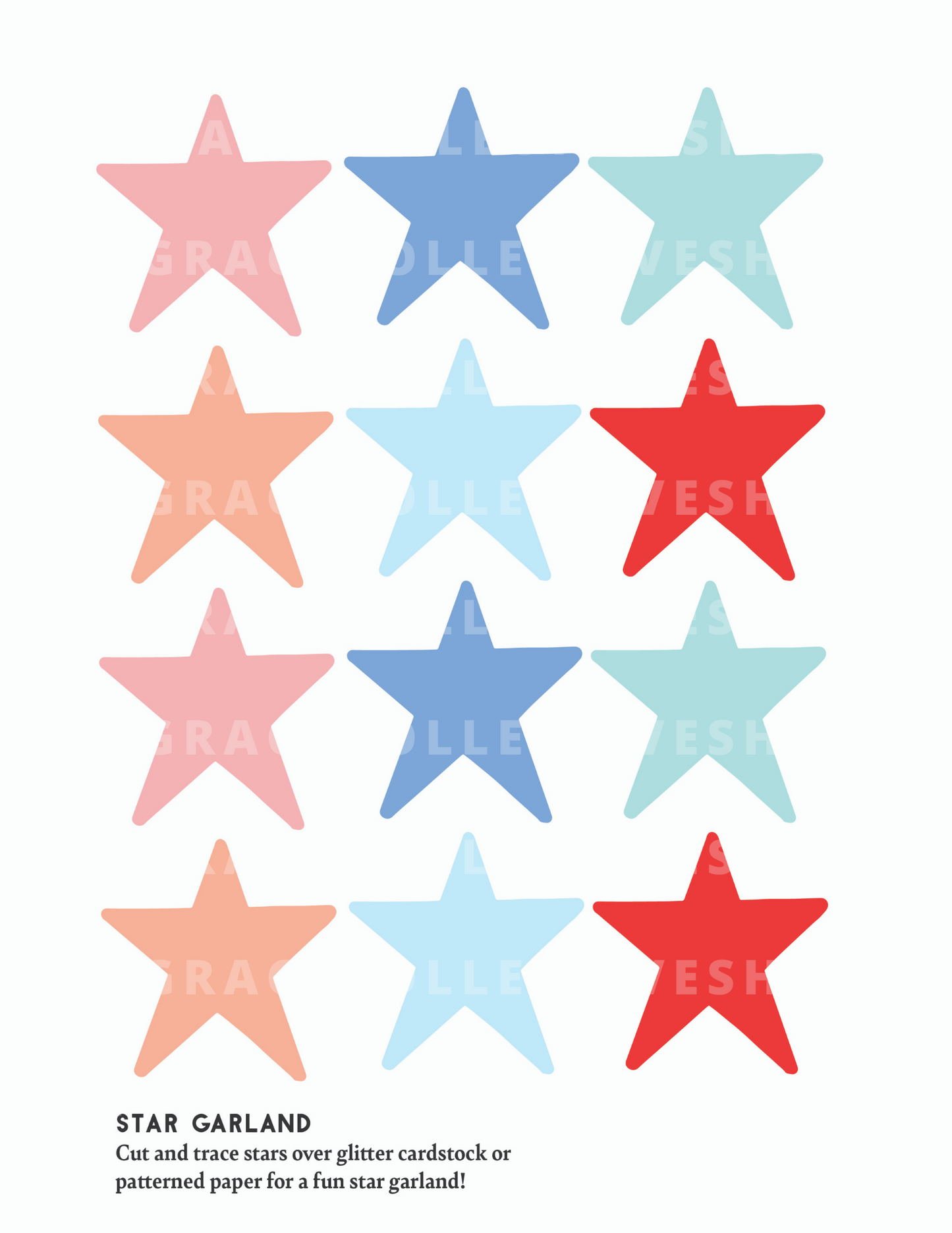America, I Love You | Fourth of July Printable Party Set