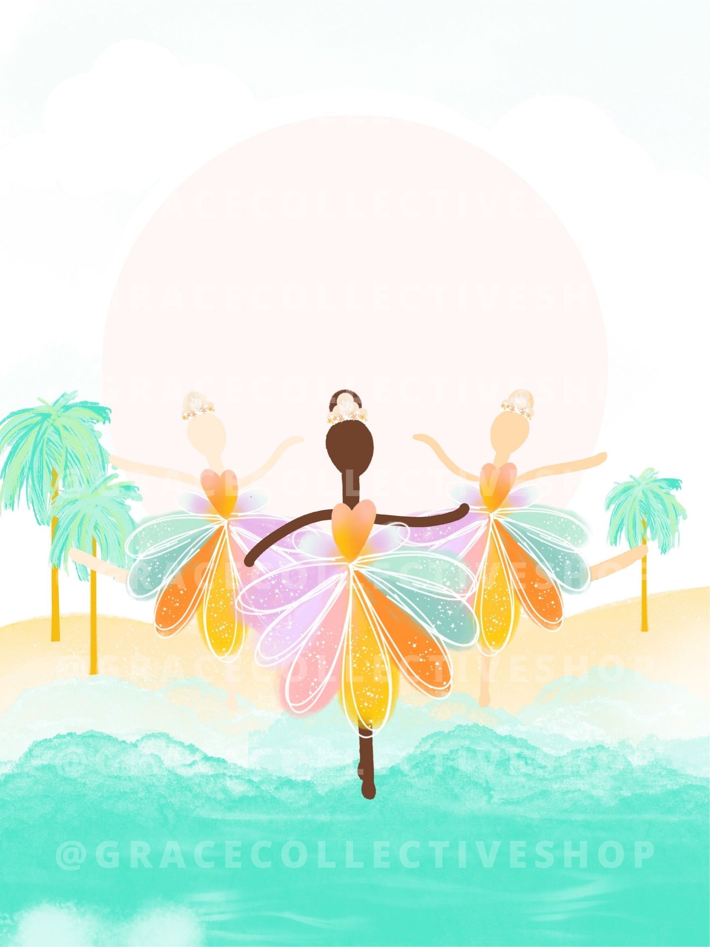 Concha de bailarina del sol | Arte imprimible