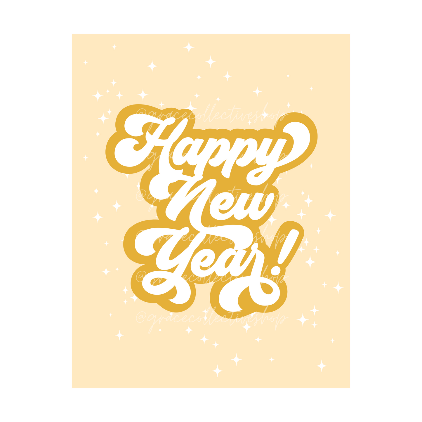 Feliz año nuevo | Arte imprimible