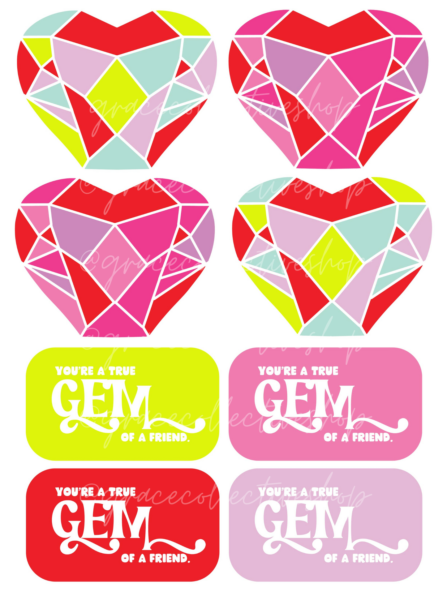 Heart Deco | Printable Set