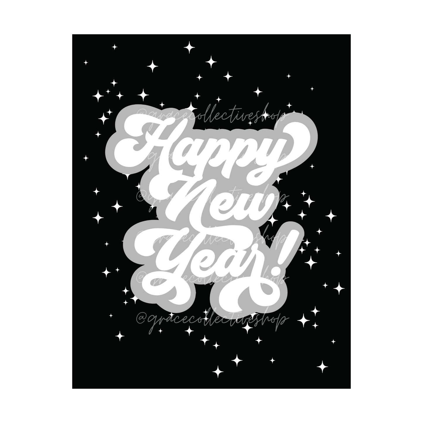 Feliz año nuevo | Arte imprimible